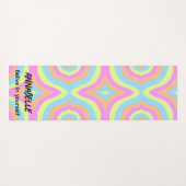 Tapis De Yoga Croyez en vous Retro Stylish (Dos (Horizontal))