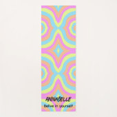 Tapis De Yoga Croyez en vous Retro Stylish (Devant)