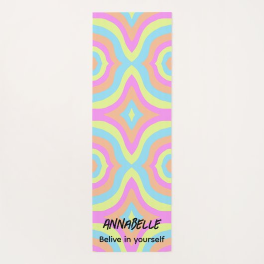 Tapis De Yoga Croyez en vous Retro Stylish (Dos)