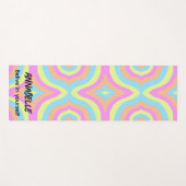 Tapis De Yoga Croyez en vous Retro Stylish (Devant (Horizontal))