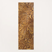 Tapis De Yoga Cuir Brown Faux (Devant)