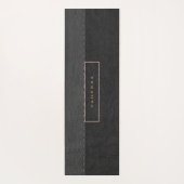 Tapis De Yoga Cuir imitation gris clair (Dos)