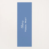 Tapis De Yoga Cuisine Blanc Labrador Retriever Mix Chien Bleu (Dos)