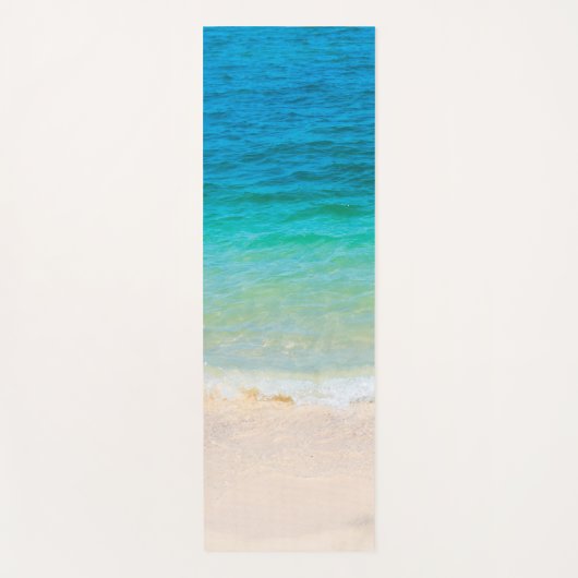 Tapis De Yoga Custom Beach Sea Waves Seaside Sand Modèle (Devant)