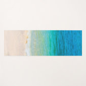Tapis De Yoga Custom Beach Sea Waves Seaside Sand Modèle (Devant (Horizontal))