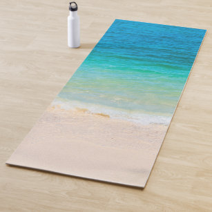 Tapis De Yoga Custom Beach Sea Waves Seaside Sand Modèle