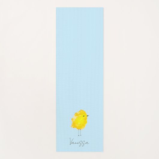 Tapis De Yoga Custom Chick Chicken yellow stylish chic sweet (Devant)