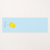 Tapis De Yoga Custom Chick Chicken yellow stylish chic sweet (Devant (Horizontal))