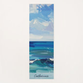 Tapis De Yoga Custom Ocean Beach Waves Yoga Mat (Devant)