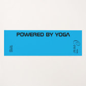 Tapis De Yoga Custom Print Yoga Crew Azure Blue (Devant (Horizontal))