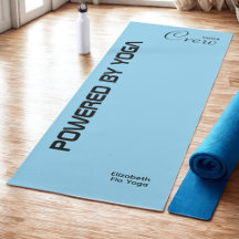 Custom Print Yoga Crew Baby Blue