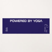 Tapis De Yoga Custom Print Yoga Crew Dark Blue (Devant (Horizontal))