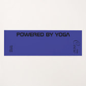 Tapis De Yoga Custom Print Yoga Crew Deep Blue (Devant (Horizontal))