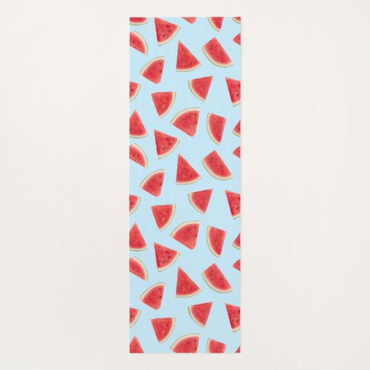 Tapis De Yoga Custom Realistic Watermelon Slice Summer Pattern (Dos)