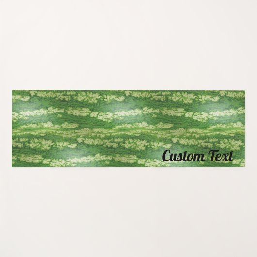 Tapis De Yoga Custom Watermelon Skin Texture Pattern (Devant (Horizontal))