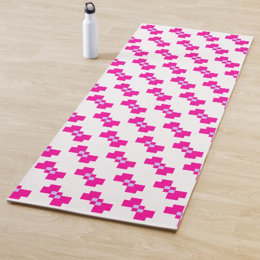 Tapis De Yoga Cute 8 bits Pixel Bow (En situation)