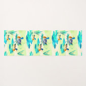 Tapis De Yoga Cute canard turquoise motif (Dos (Horizontal))