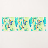 Tapis De Yoga Cute canard turquoise motif (Devant (Horizontal))