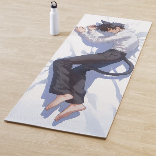 Tapis De Yoga Cute Catboy Anime (En situation)