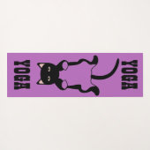 Tapis De Yoga Cute chat (Dos (Horizontal))