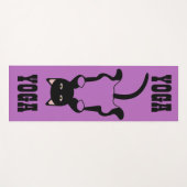 Tapis De Yoga Cute chat (Devant (Horizontal))