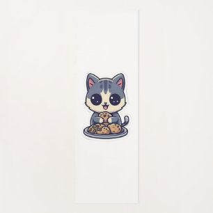 Tapis De Yoga Cute Chat manger des biscuits Classique T-shirt