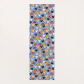 Tapis De Yoga Cute chat Motif bleu (Dos)