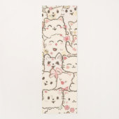 Tapis De Yoga Cute Chat simple chaton Motif (Devant)