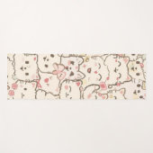 Tapis De Yoga Cute Chat simple chaton Motif (Devant (Horizontal))