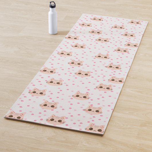 Tapis De Yoga Cute Chat simple chaton Motif (En situation)