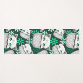 Tapis De Yoga Cute de chat et pointe joueuse à partir d'une poch (Devant (Horizontal))