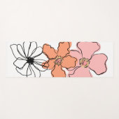 Tapis De Yoga cute flowers (Devant (Horizontal))