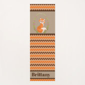 Tapis De Yoga Cute Fox ajouter nom yoga mat (Devant)