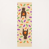 Tapis De Yoga Cute Halloween Rat et Citrouille (Devant)