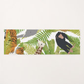 Tapis De Yoga Cute Jungle Animaux Safari Garçon | Fille (Devant (Horizontal))