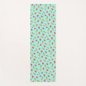 Tapis De Yoga Cute Kawaii Ananas & Motif de pastèque (Devant)