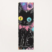 Tapis De Yoga Cute Kawaii Pastel Goth Chat Déplaisant (Devant)