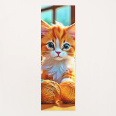 Tapis De Yoga Cute Kitten Yarn (Devant)