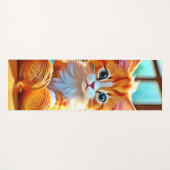 Tapis De Yoga Cute Kitten Yarn (Devant (Horizontal))