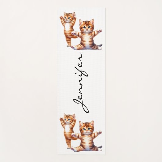 Tapis De Yoga Cute Kittens Yoga Mat (Devant)