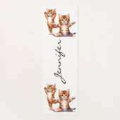 Tapis De Yoga Cute Kittens Yoga Mat (Dos)