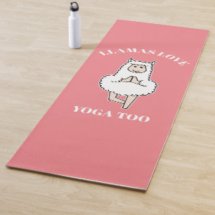 Tapis De Yoga Cute Llama Faire Yoga, Llamas Aimer Yoga Trop Yoga