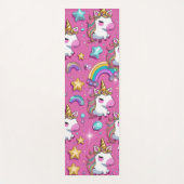 Tapis De Yoga Cute magical unicorn pattern rainbow for her (Devant)