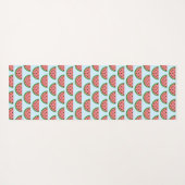 Tapis De Yoga Cute Motif tranche de pastèque (Dos (Horizontal))