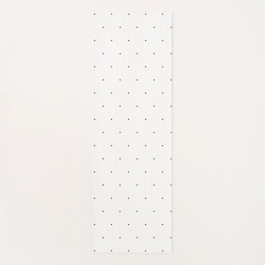 Tapis De Yoga Cute Noir blanc minuscule pois élégant motif (Devant)