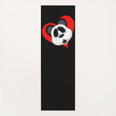 Tapis De Yoga Cute Ours Panda rouge et noir (Devant)