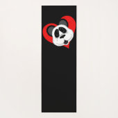 Tapis De Yoga Cute Ours Panda rouge et noir (Dos)