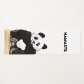 Tapis De Yoga Cute Panda souriant (Devant (Horizontal))