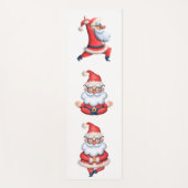 Tapis De Yoga Cute Père Noël dans la méditation (Devant)