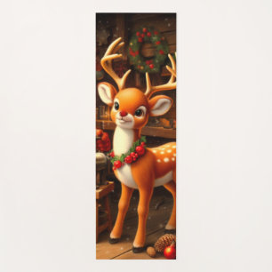Tapis De Yoga Cute Père Noël et Reindeer